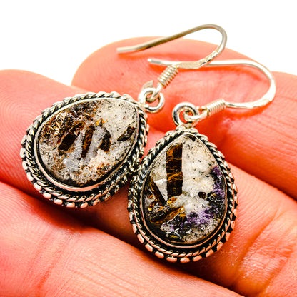 Astrophyllite Earrings handcrafted by Ana Silver Co - EARR413440
