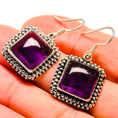 Amethyst Earrings handcrafted by Ana Silver Co - EARR413465