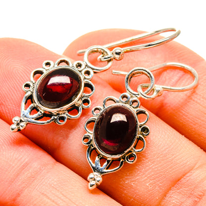 Garnet Earrings handcrafted by Ana Silver Co - EARR413468