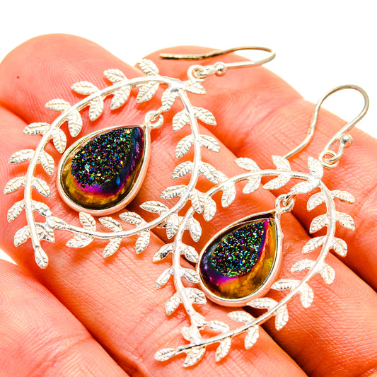 Titanium Druzy Earrings handcrafted by Ana Silver Co - EARR413494
