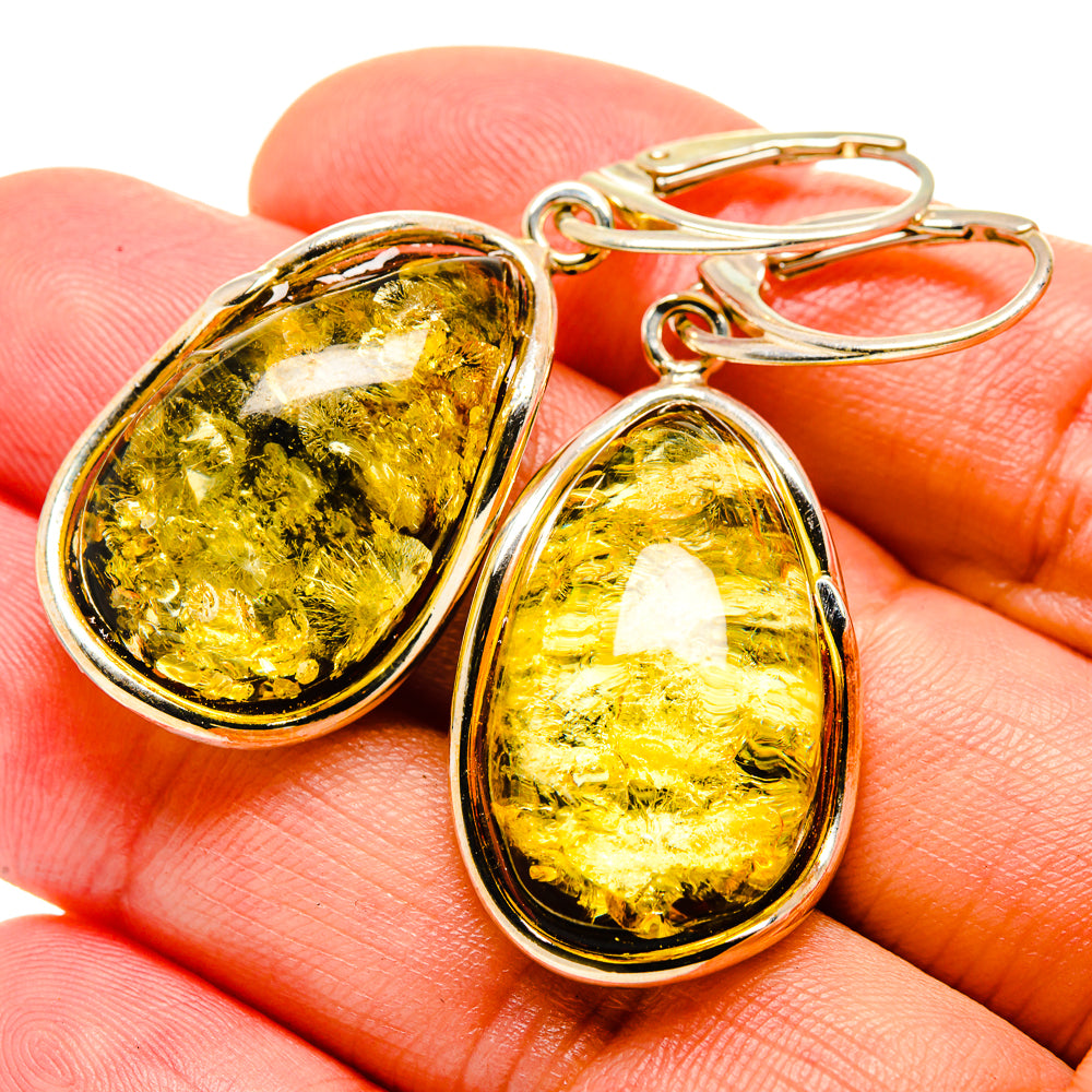 Baltic Amber Earrings handcrafted by Ana Silver Co - EARR413506