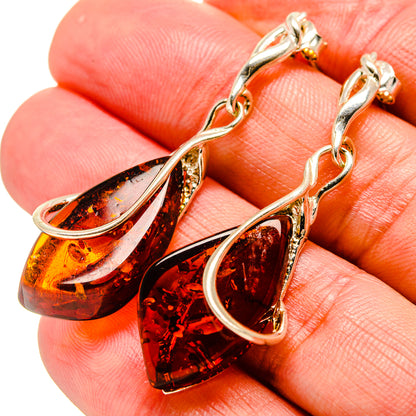 Baltic Amber Earrings handcrafted by Ana Silver Co - EARR413507