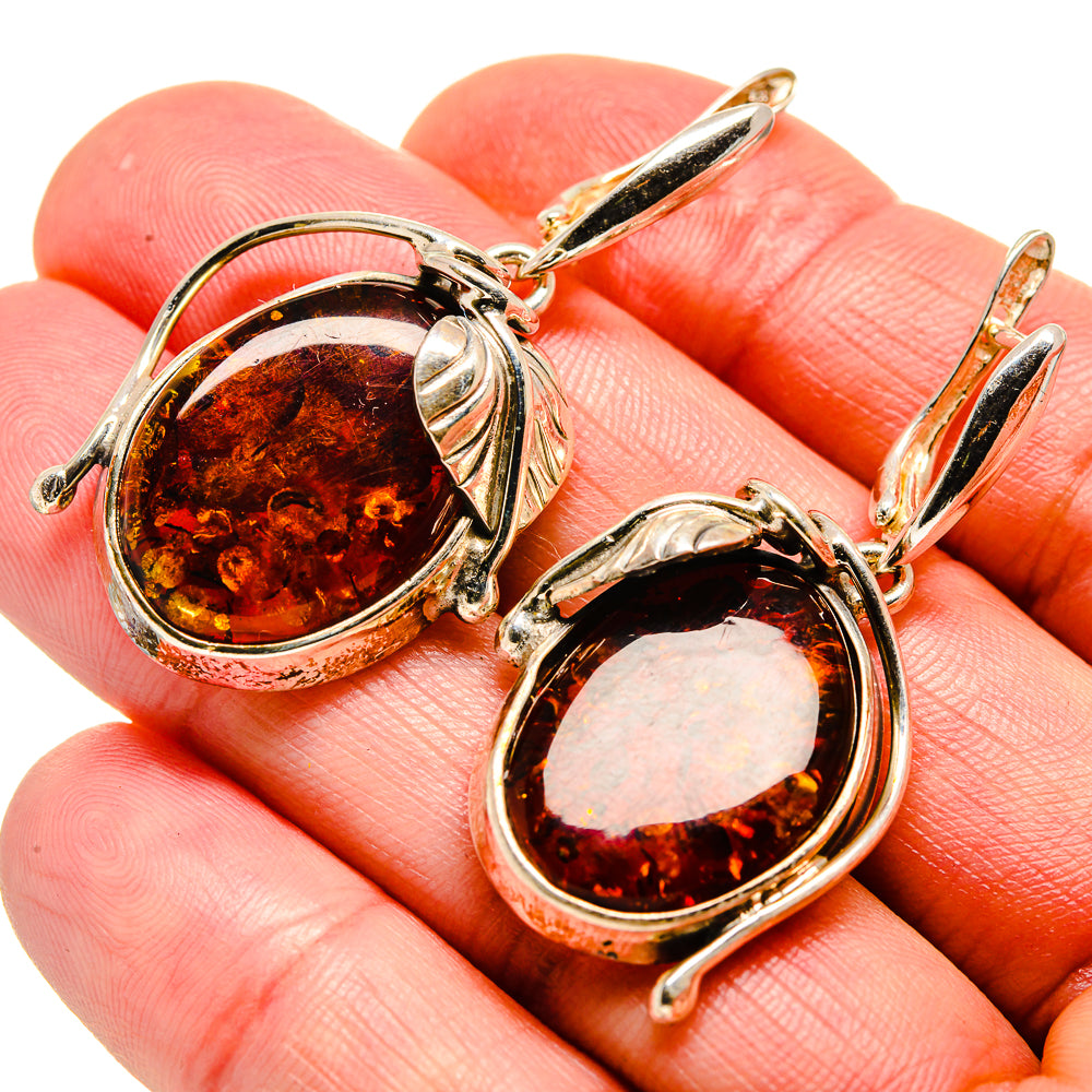 Baltic Amber Earrings handcrafted by Ana Silver Co - EARR413508