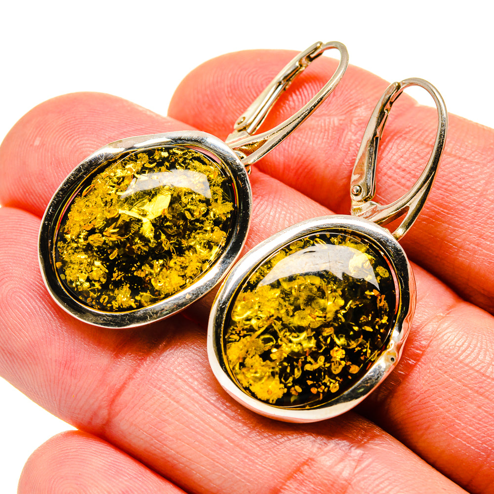 Baltic Amber Earrings handcrafted by Ana Silver Co - EARR413510
