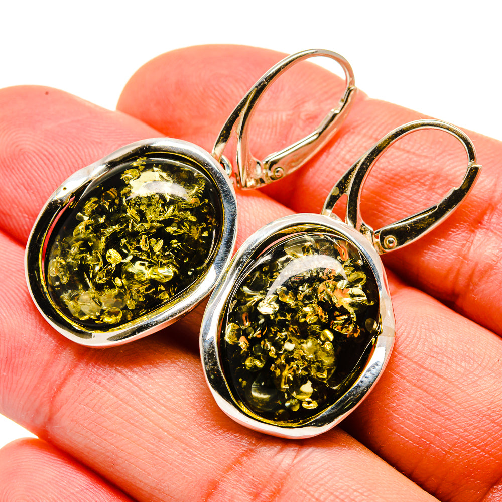 Baltic Amber Earrings handcrafted by Ana Silver Co - EARR413512