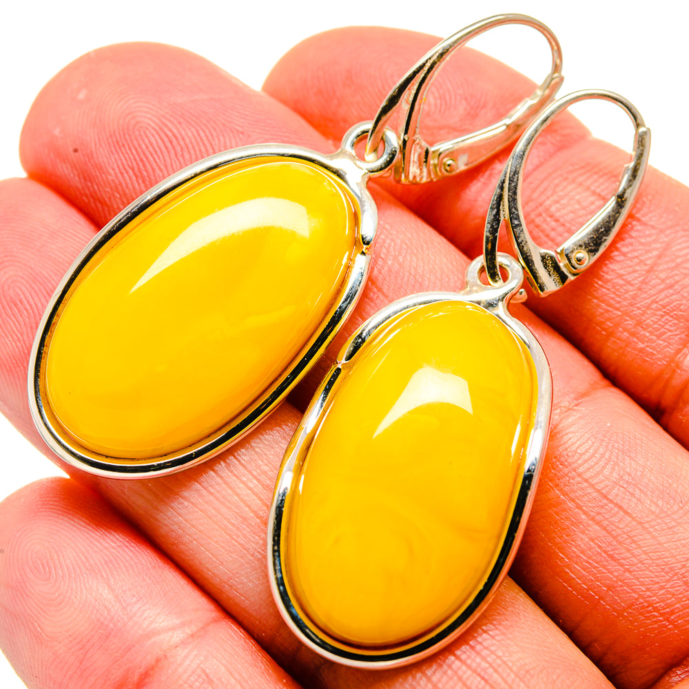 Baltic Amber Earrings handcrafted by Ana Silver Co - EARR413513