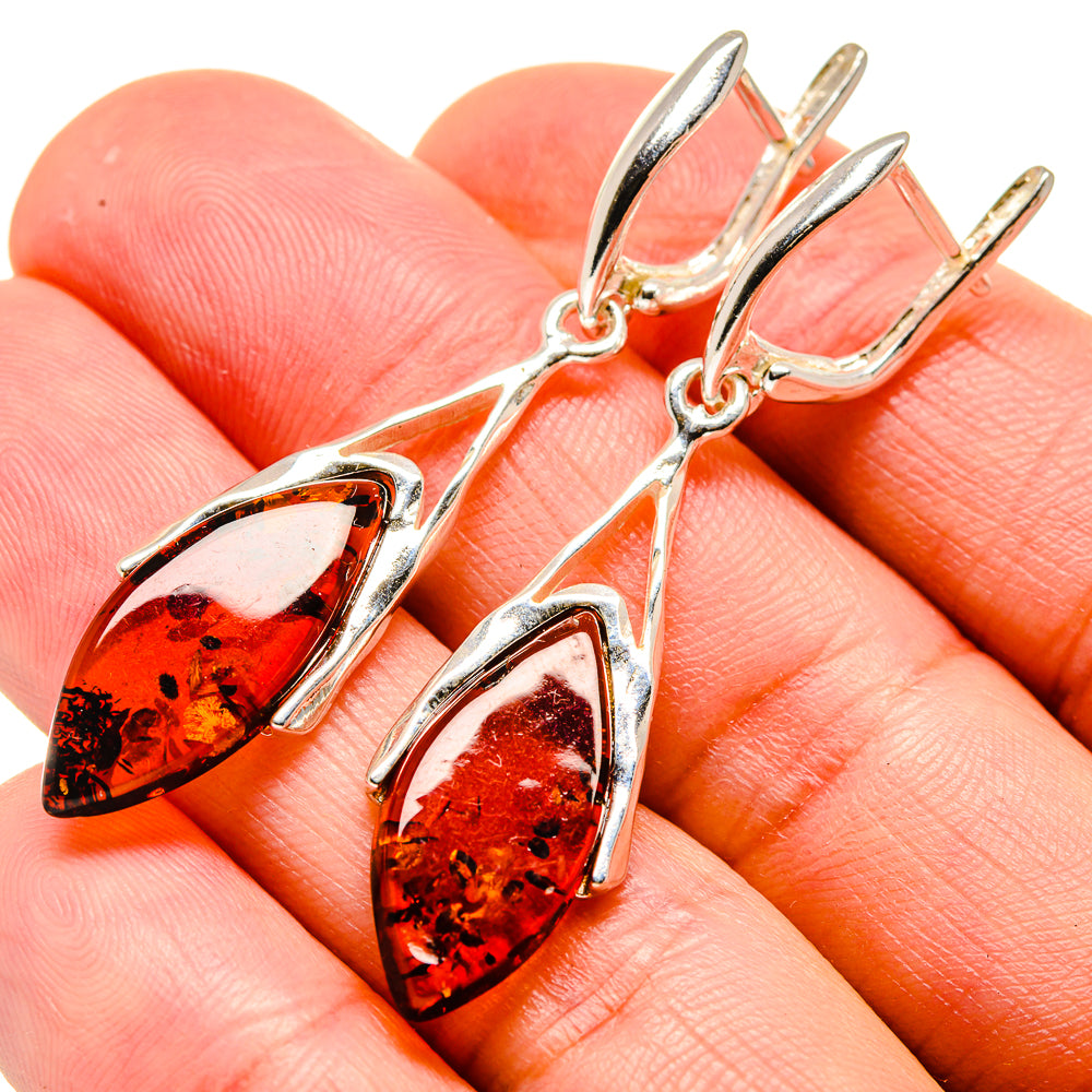 Baltic Amber Earrings handcrafted by Ana Silver Co - EARR413517