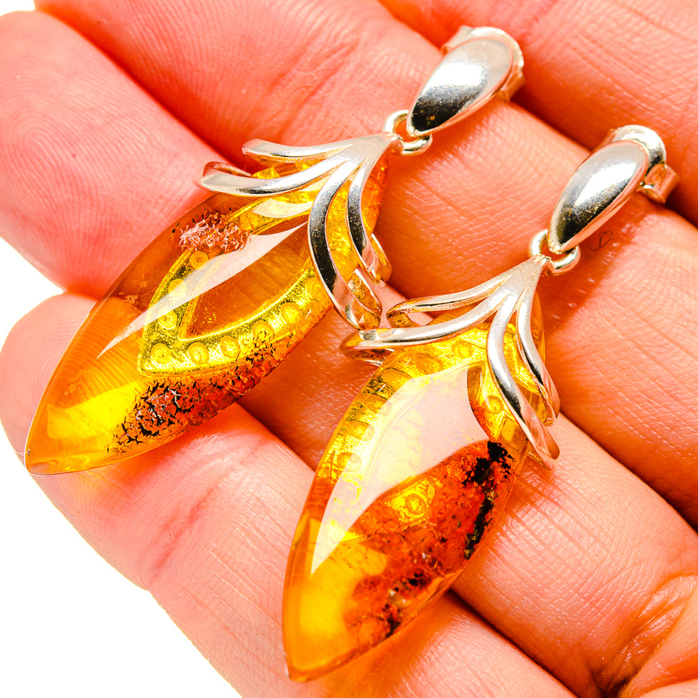 Baltic Amber Earrings handcrafted by Ana Silver Co - EARR413519
