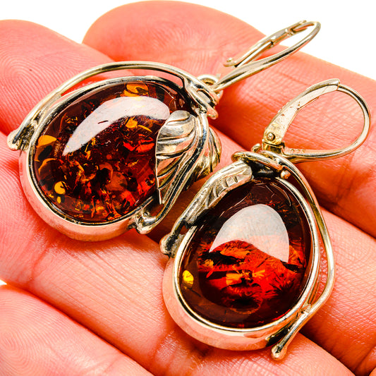 Baltic Amber Earrings handcrafted by Ana Silver Co - EARR413523