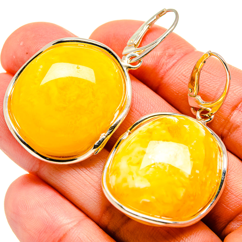 Baltic Amber Earrings handcrafted by Ana Silver Co - EARR413524