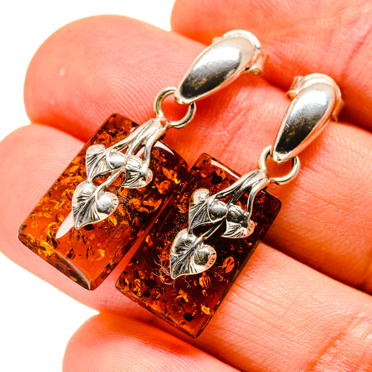 Baltic Amber Earrings handcrafted by Ana Silver Co - EARR413531