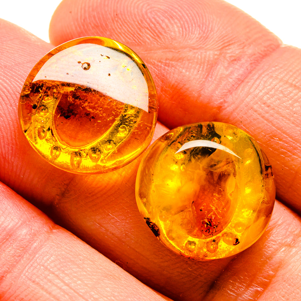 Baltic Amber Earrings handcrafted by Ana Silver Co - EARR413532