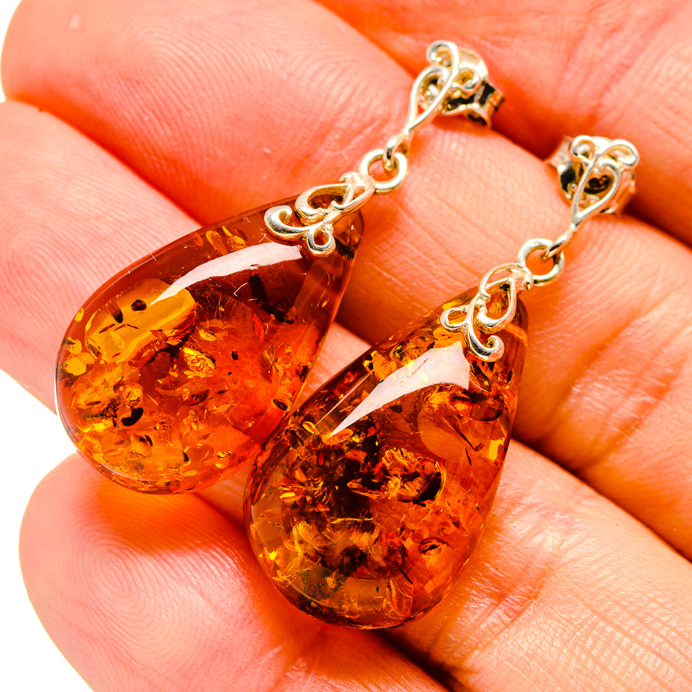 Baltic Amber Earrings handcrafted by Ana Silver Co - EARR413536