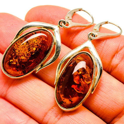Baltic Amber Earrings handcrafted by Ana Silver Co - EARR413540