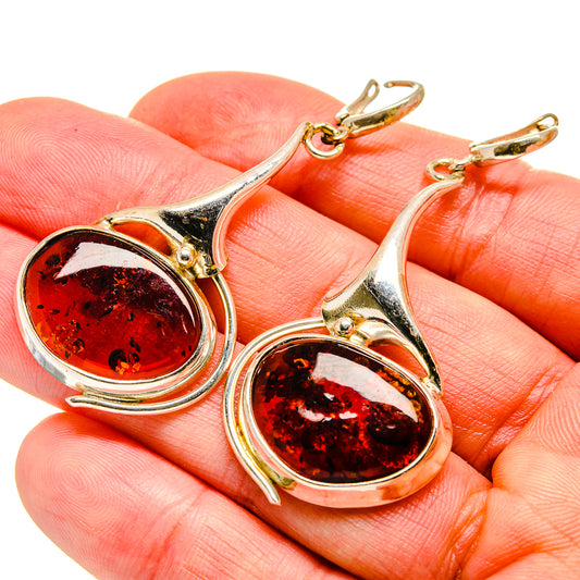 Baltic Amber Earrings handcrafted by Ana Silver Co - EARR413541