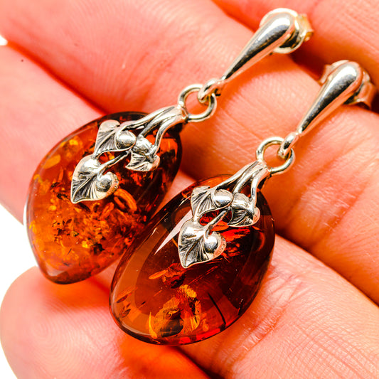 Baltic Amber Earrings handcrafted by Ana Silver Co - EARR413552