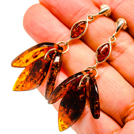 Baltic Amber Earrings handcrafted by Ana Silver Co - EARR413555