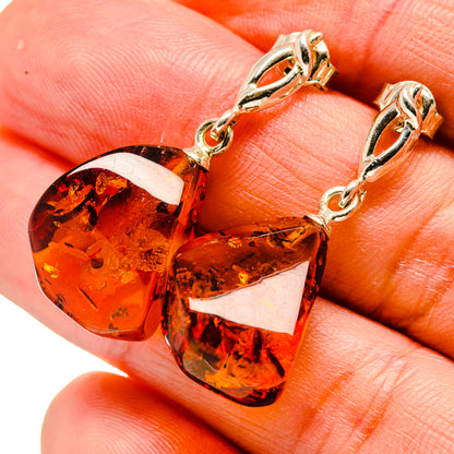 Baltic Amber Earrings handcrafted by Ana Silver Co - EARR413556