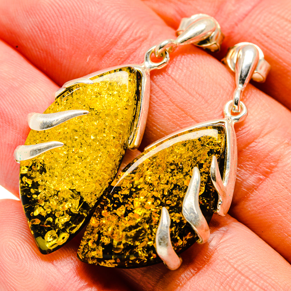 Baltic Amber Earrings handcrafted by Ana Silver Co - EARR413558
