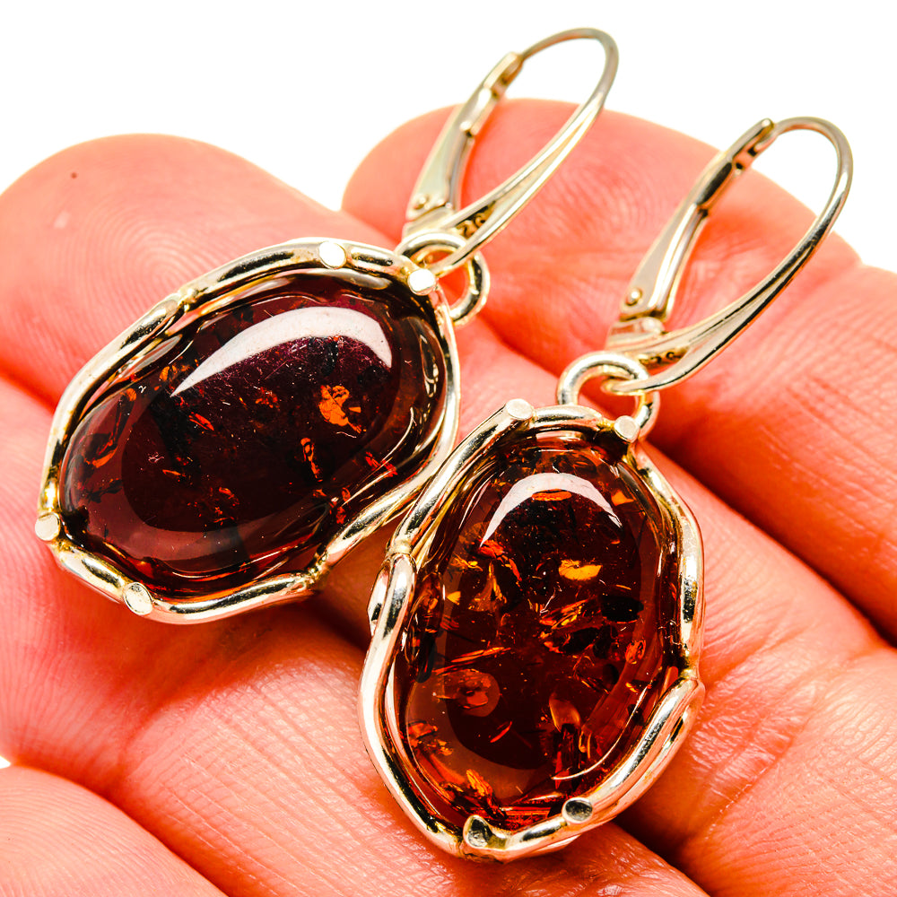 Baltic Amber Earrings handcrafted by Ana Silver Co - EARR413561