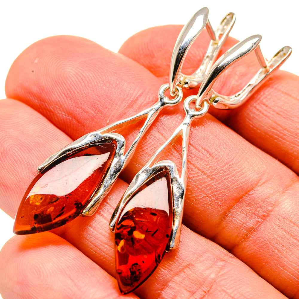 Baltic Amber Earrings handcrafted by Ana Silver Co - EARR413567