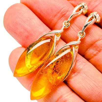 Baltic Amber Earrings handcrafted by Ana Silver Co - EARR413568
