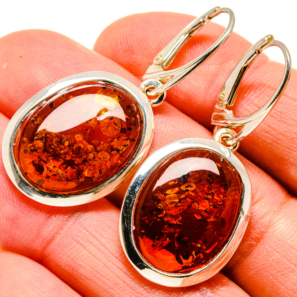 Baltic Amber Earrings handcrafted by Ana Silver Co - EARR413569
