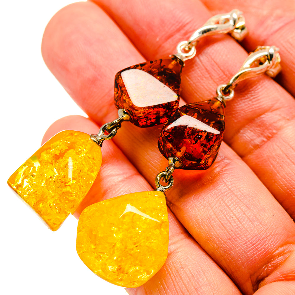 Baltic Amber Earrings handcrafted by Ana Silver Co - EARR413571