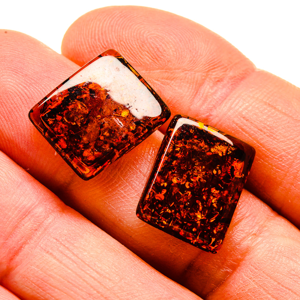 Baltic Amber Earrings handcrafted by Ana Silver Co - EARR413573