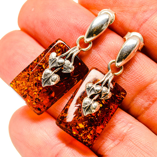 Baltic Amber Earrings handcrafted by Ana Silver Co - EARR413574