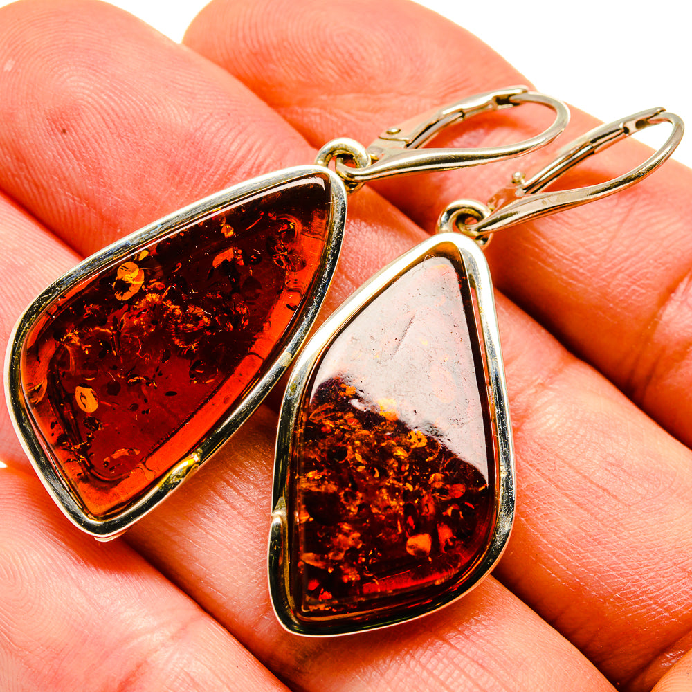 Baltic Amber Earrings handcrafted by Ana Silver Co - EARR413575