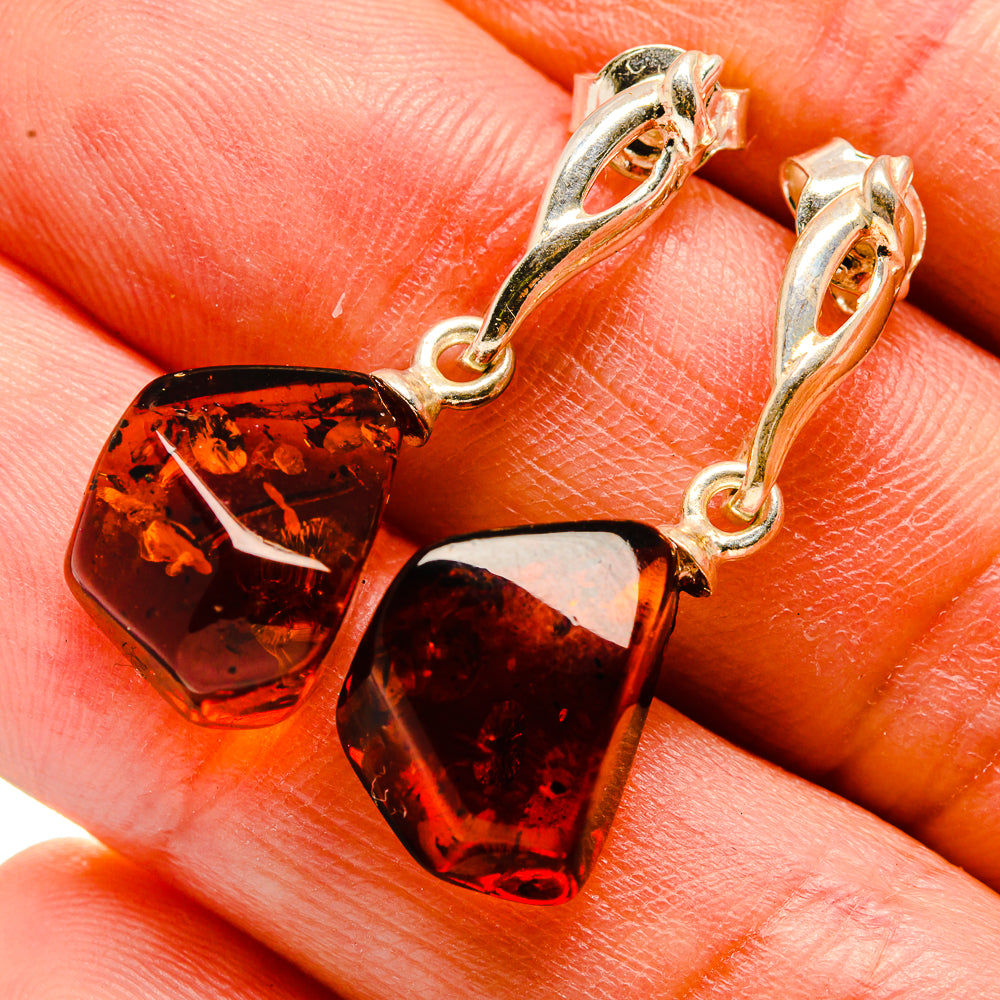 Baltic Amber Earrings handcrafted by Ana Silver Co - EARR413576