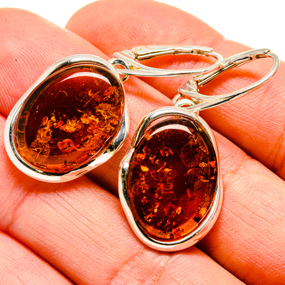 Baltic Amber Earrings handcrafted by Ana Silver Co - EARR413581