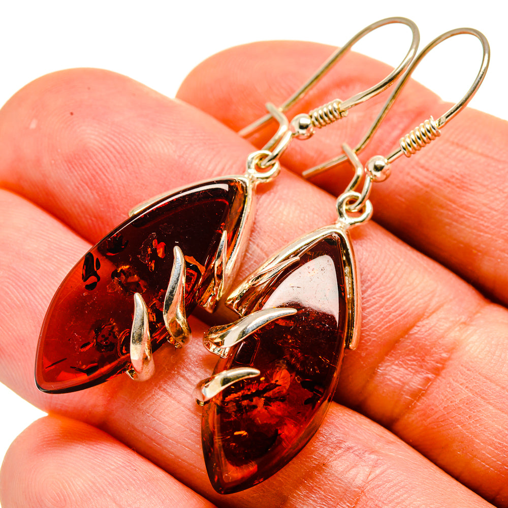 Baltic Amber Earrings handcrafted by Ana Silver Co - EARR413583
