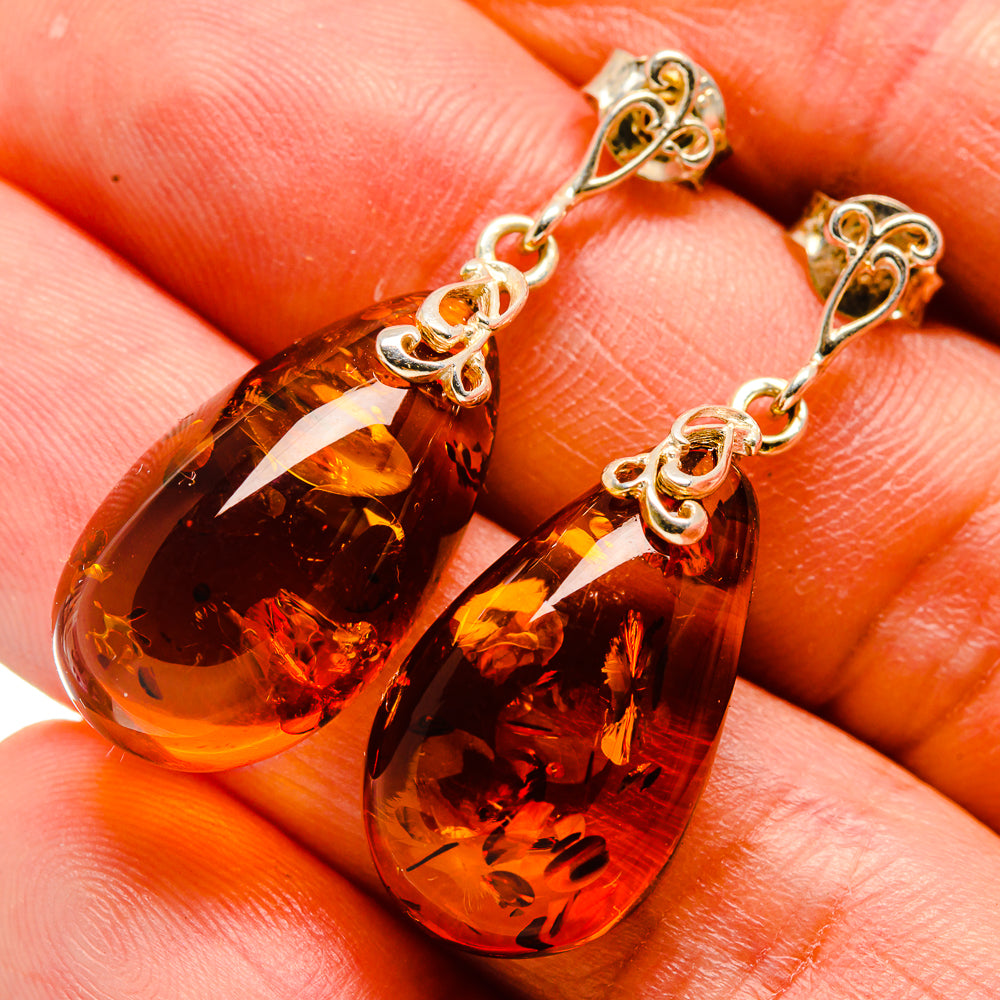 Baltic Amber Earrings handcrafted by Ana Silver Co - EARR413585
