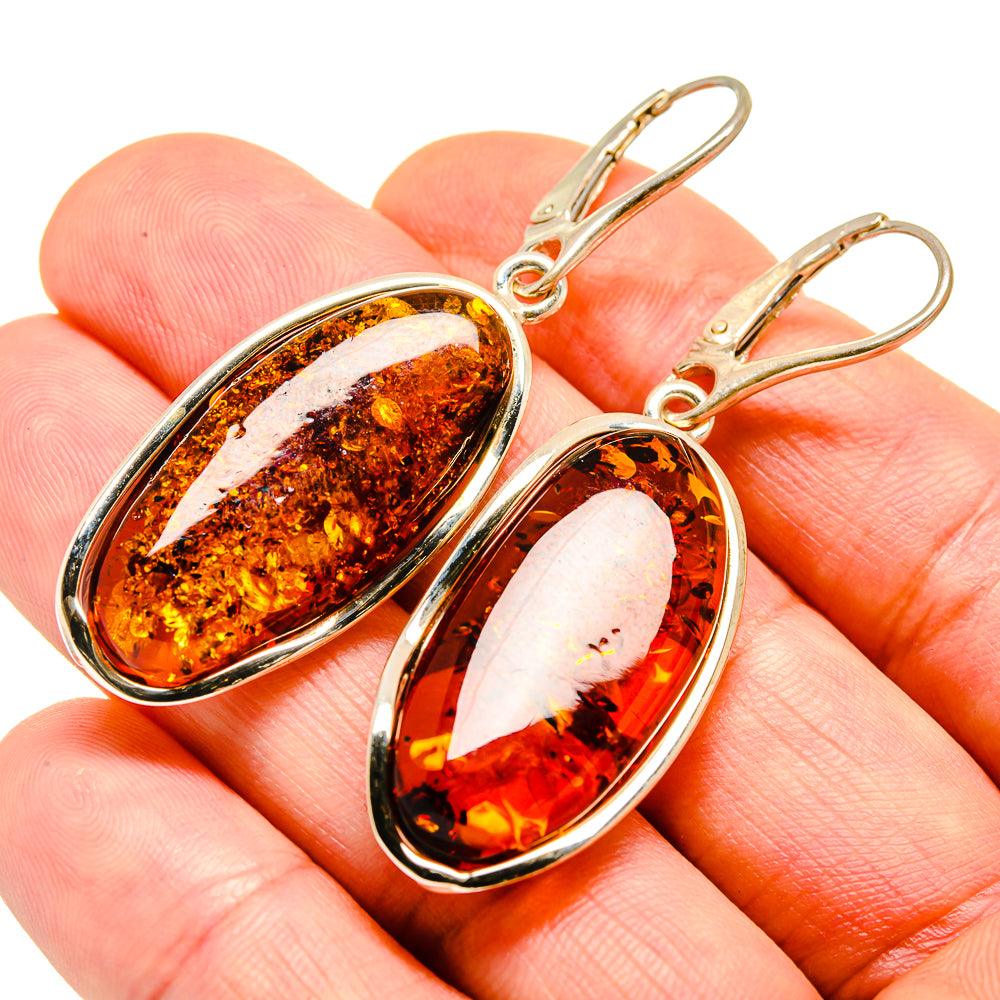 Baltic Amber Earrings handcrafted by Ana Silver Co - EARR413586