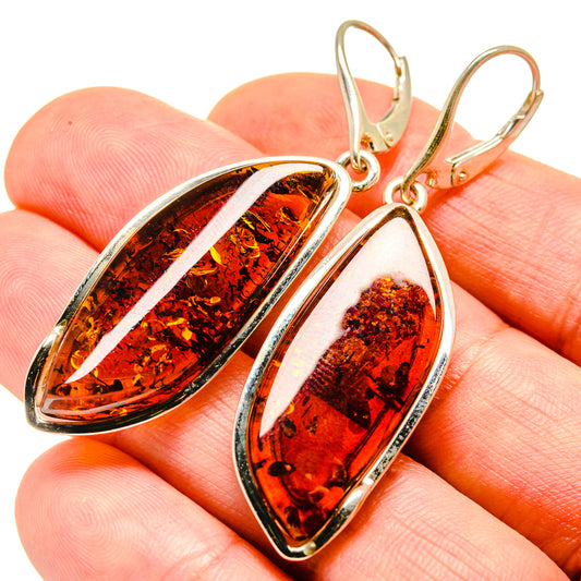 Baltic Amber Earrings handcrafted by Ana Silver Co - EARR413588