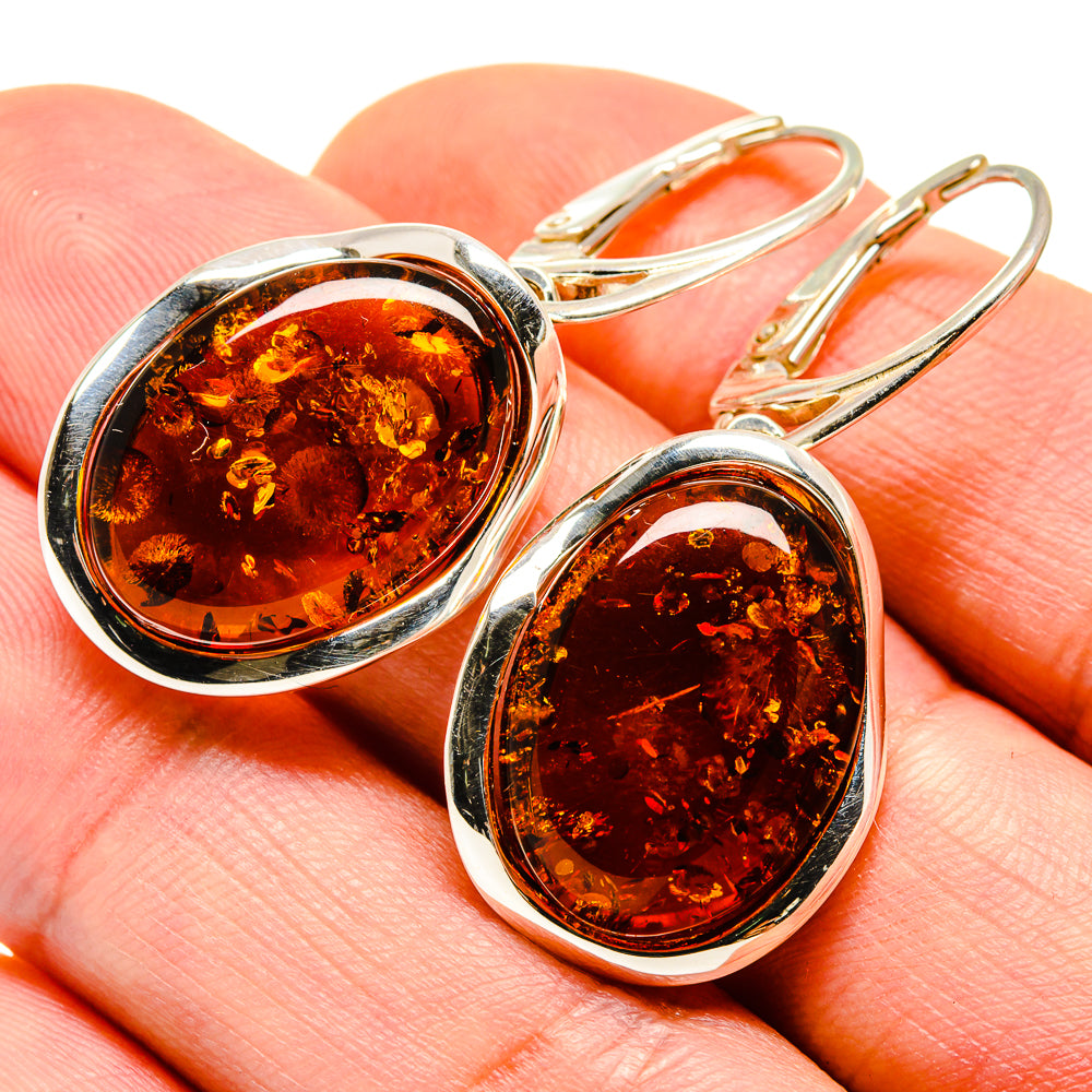 Baltic Amber Earrings handcrafted by Ana Silver Co - EARR413592