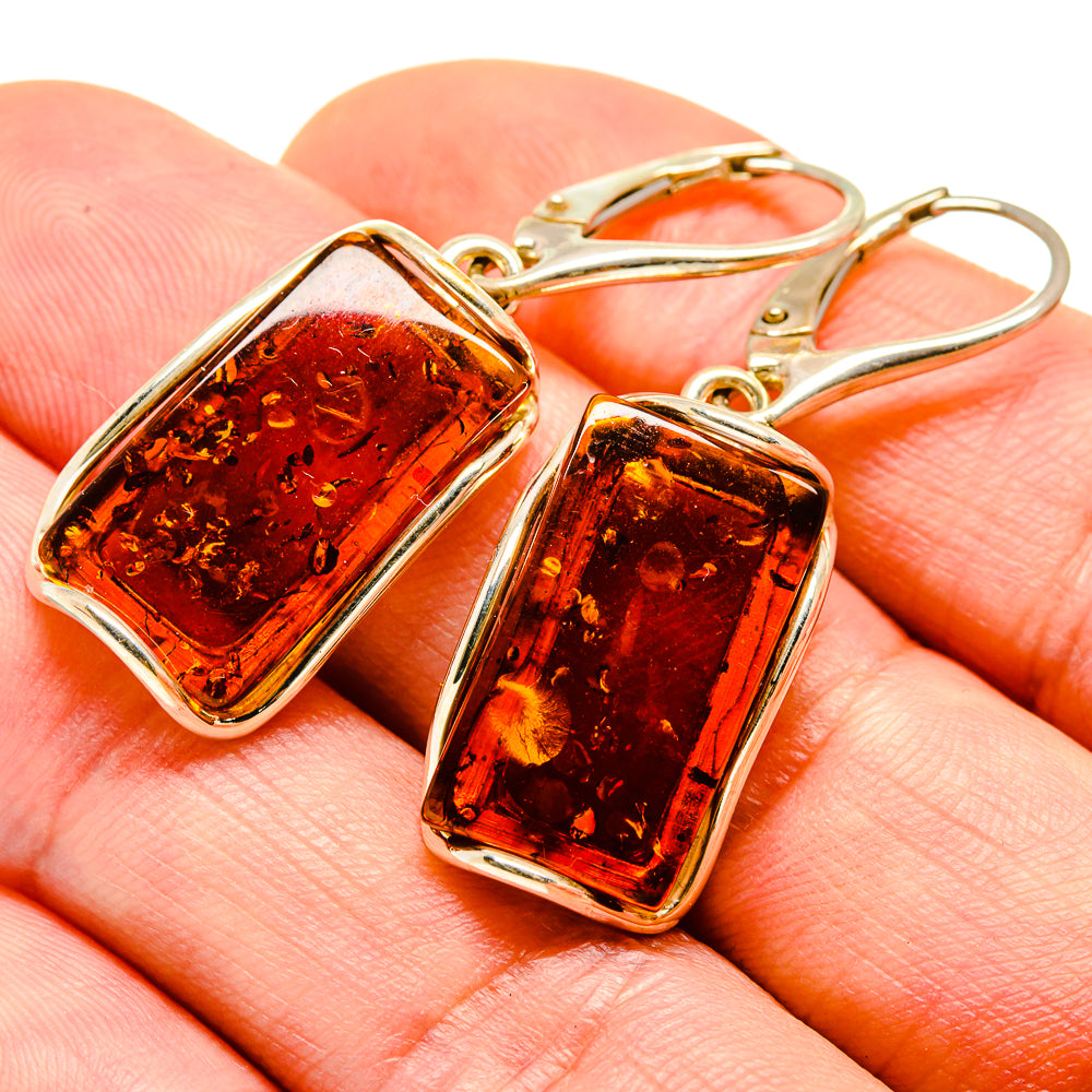 Baltic Amber Earrings handcrafted by Ana Silver Co - EARR413594