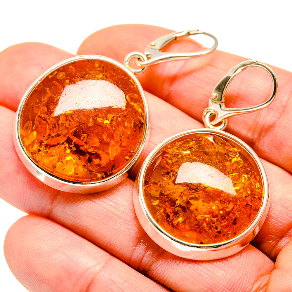 Baltic Amber Earrings handcrafted by Ana Silver Co - EARR413595