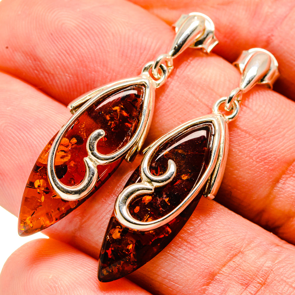 Baltic Amber Earrings handcrafted by Ana Silver Co - EARR413596