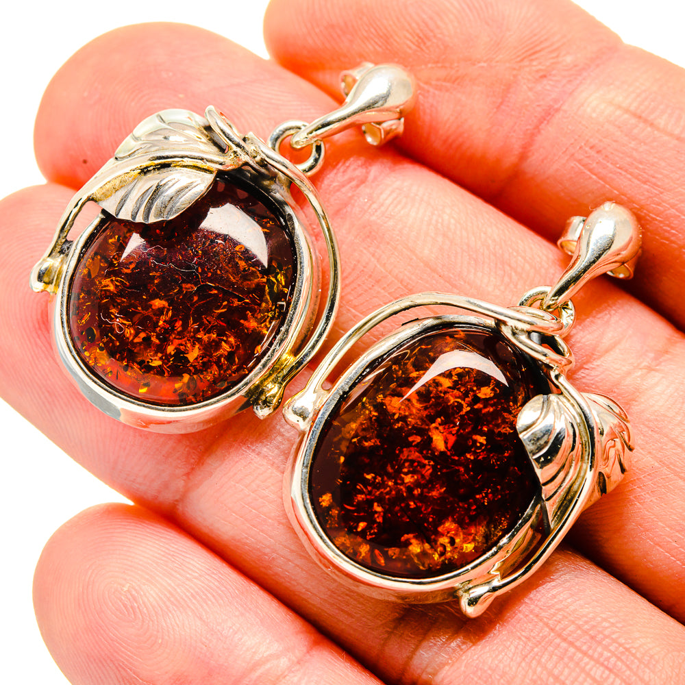 Baltic Amber Earrings handcrafted by Ana Silver Co - EARR413598
