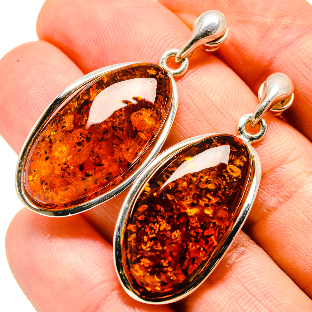 Baltic Amber Earrings handcrafted by Ana Silver Co - EARR413602