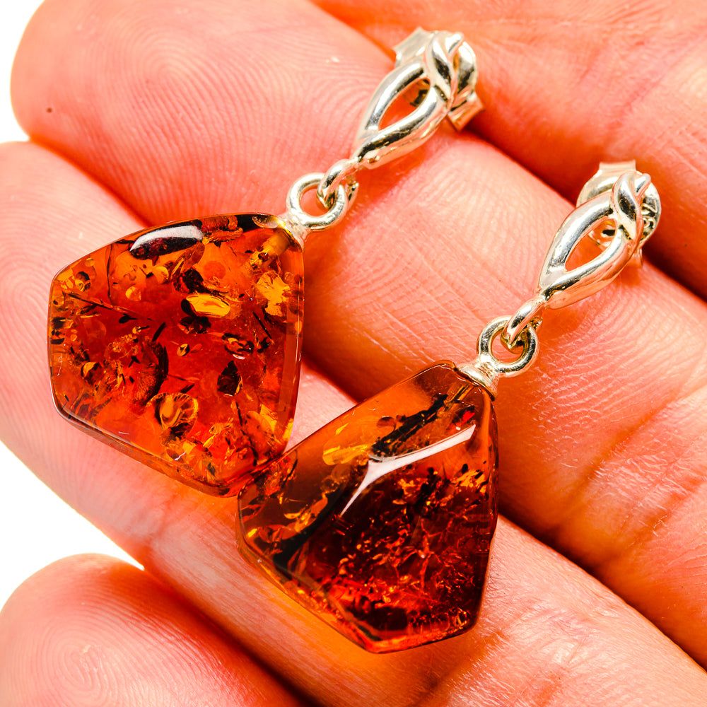 Baltic Amber Earrings handcrafted by Ana Silver Co - EARR413603