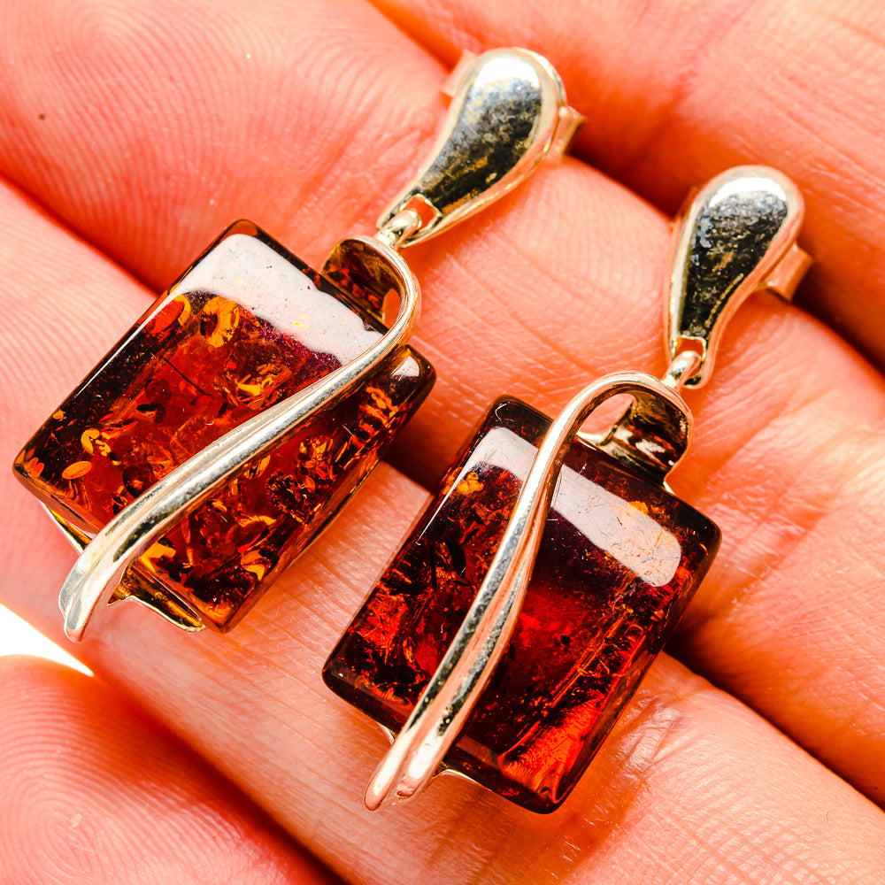 Baltic Amber Earrings handcrafted by Ana Silver Co - EARR413604