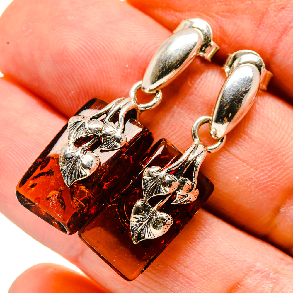 Baltic Amber Earrings handcrafted by Ana Silver Co - EARR413608