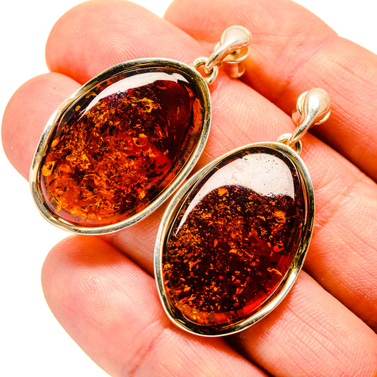 Baltic Amber Earrings handcrafted by Ana Silver Co - EARR413610