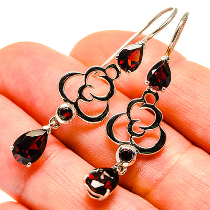 Garnet Earrings handcrafted by Ana Silver Co - EARR413643