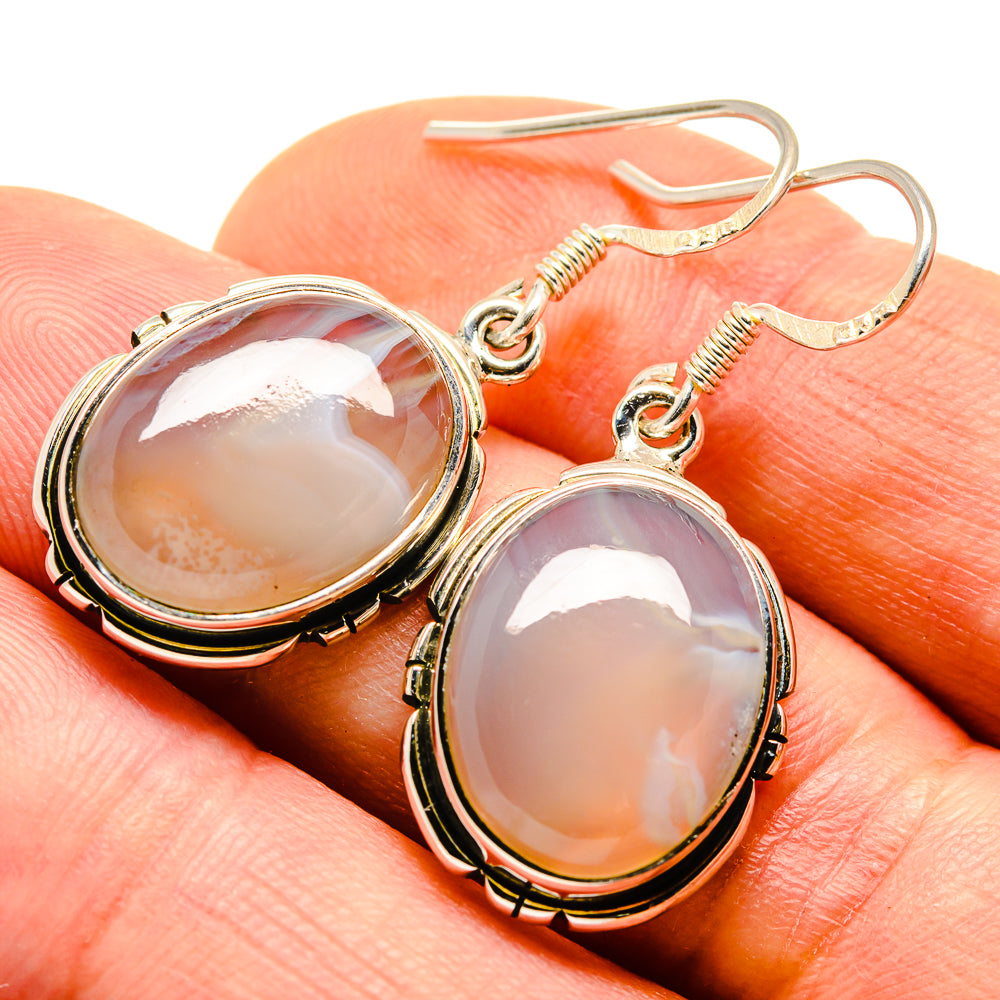 Montana Agate Earrings handcrafted by Ana Silver Co - EARR413656