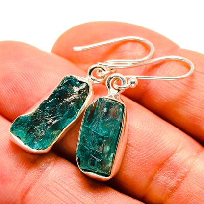 Blue Fluorite Earrings handcrafted by Ana Silver Co - EARR413686